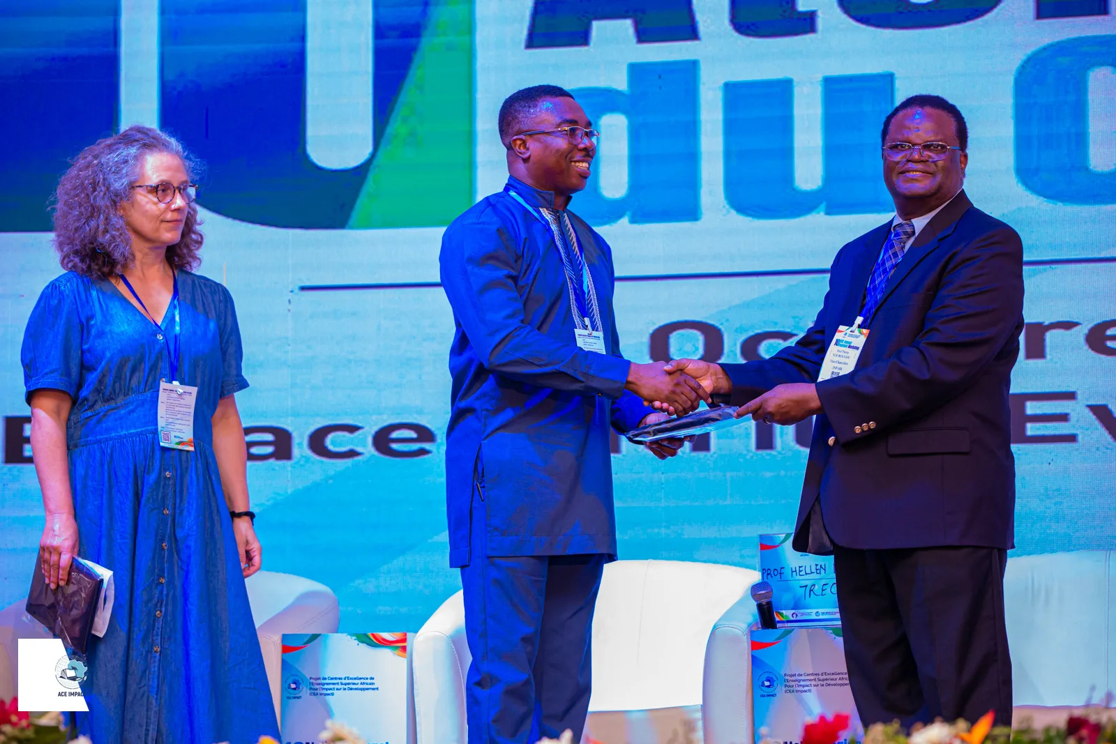 Centre Director ajudged the overall best Centre Leader on ACE Impact at Workshop in Abidjan