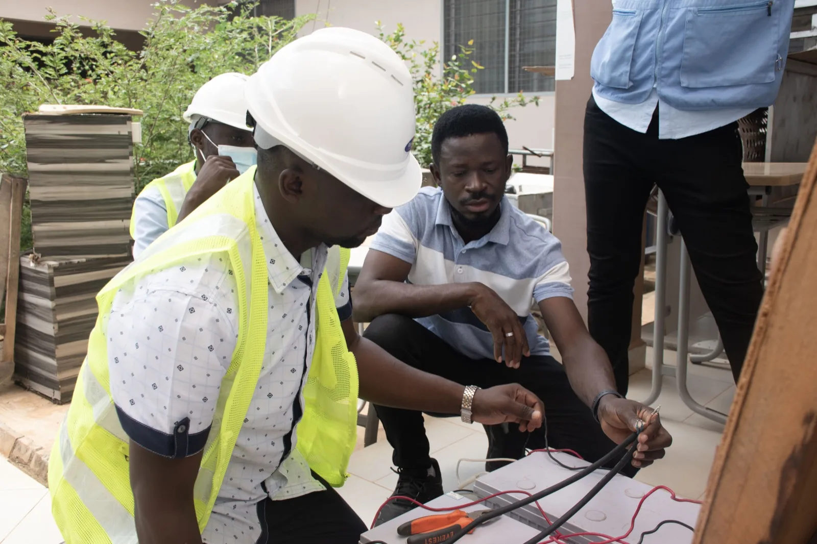 Training participants during workshop
