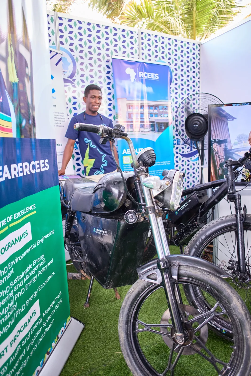 Student converts ICE engine bikes to electric