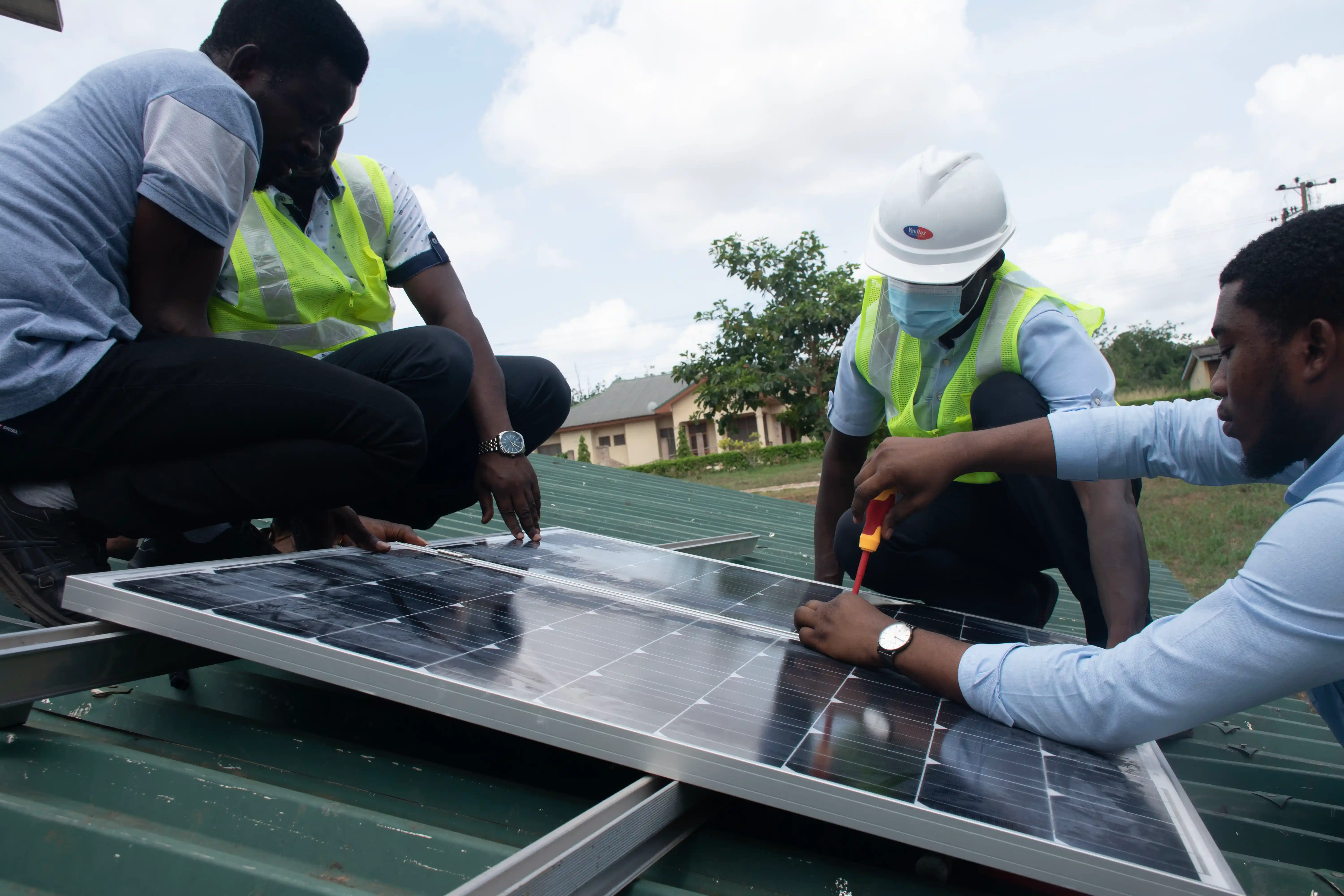 Solar panel installation